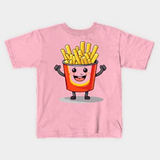 kawaii french fries T-Shirt cute potatofood Kids T-Shirt